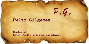 Peltz Gilgames névjegykártya